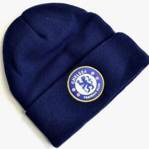 Chelsea FC Football Club Knitted Turn-Up Hat Officially Licensed  New with Tags